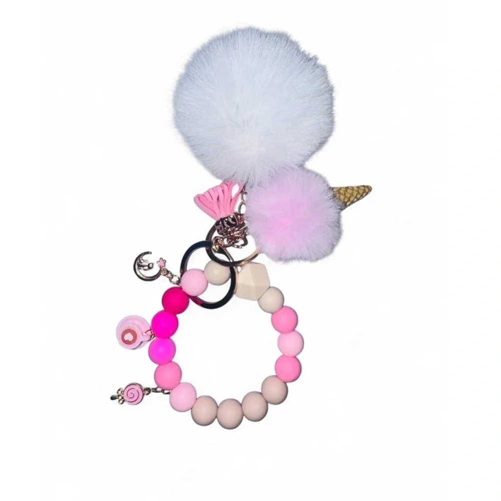 Sweet Treat Women’s Silicone Beaded Keychain
